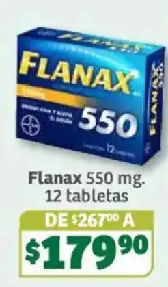 Soriana Súper Flanax 550 mg oferta