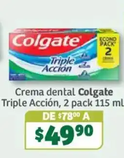 Soriana Súper Colgate Crema dental Triple Acción oferta