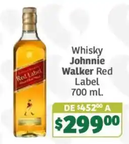 Soriana Súper Johnnie Walker Red Label oferta
