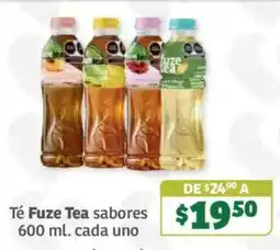 Soriana Súper Té Fuze Tea sabores oferta