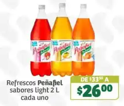 Soriana Súper Refrescos Peñafiel sabores light oferta