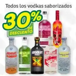 Soriana Súper absolut todos los vodkas saborizados oferta