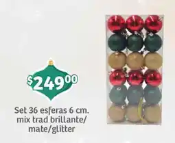 Soriana Mercado Set esferas oferta