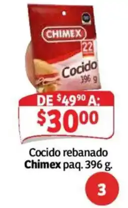 Soriana Mercado Chimex Cocido rebanado oferta