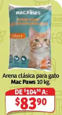 Soriana Mercado Mac Paws arena clásica para gato oferta