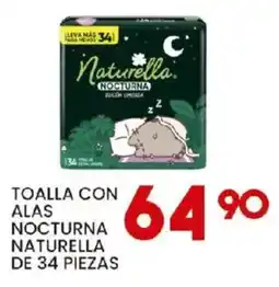 Alsuper Naturella toalla con alas nocturna oferta