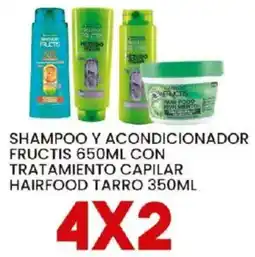 Alsuper Fructis shampoo y acondicionador con tratamiento capilar hairfood oferta