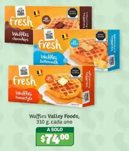 Soriana Súper Waffles Valley Foods oferta