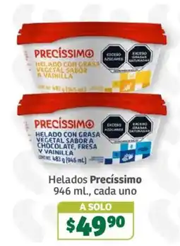 Soriana Súper Precíssimo helados oferta
