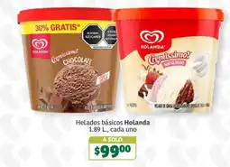 Soriana Súper Helados basicos Holanda oferta
