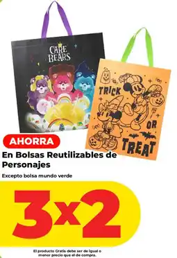 HEB Bolsas Reutilizables de Personajes oferta