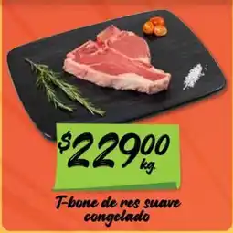 Soriana Mercado T-bone de res suave congelado oferta