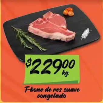 T-bone de res suave congelado