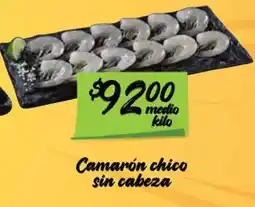 Soriana Mercado Camarón chico sin cabeza oferta
