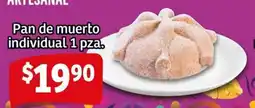 Soriana Mercado Pan de muerto individual oferta