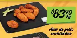 Soriana Mercado Alas de pollo enchiladas oferta