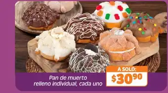 Pan de muerto relleno individual