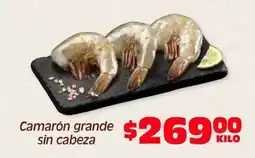 Soriana Híper Camarón grande sin cabeza oferta