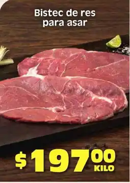 Soriana Híper Bistec de res para asar oferta