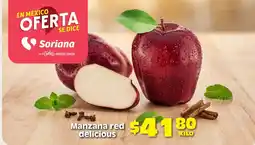 Soriana Híper Soriana Manzana red delicious oferta