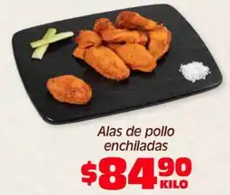 Soriana Híper Alas de pollo enchiladas oferta
