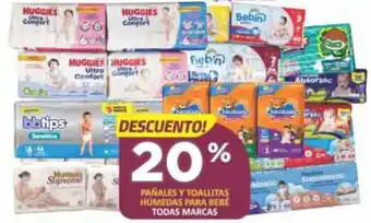 Pañales y toallitas húmedas para bebé
