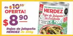 Super Gutiérrez herdez rajas de jalapeño oferta