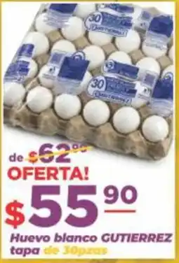 Super Gutiérrez Huevo blanco GUTIERREZ oferta
