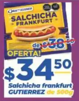 Super Gutiérrez Gutierrez salchicha frankfurt oferta