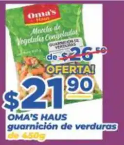 Super Gutiérrez Oma's Haus mezcla de vegetales congelados oferta