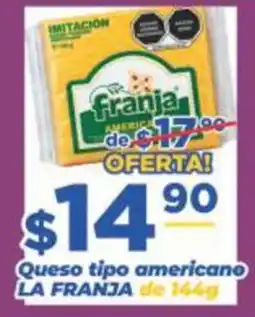 Super Gutiérrez La Franja Queso tipo americano oferta