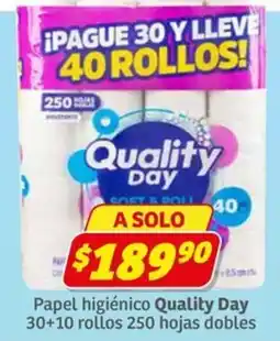 Soriana Express Quality Day papel higiénico oferta