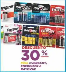Super Gutiérrez Pilas EVEREADY, ENERGIZER ó RAYOVAC oferta