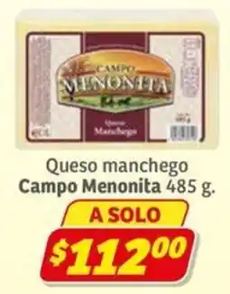 Soriana Express Campo Menonita Queso Manchego oferta