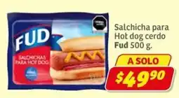 Soriana Express Fud salchicha para hot dog cerdo oferta