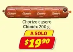 Soriana Express Chimex chorizo casero oferta