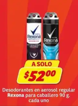 Soriana Express Rexona desodorantes en aerosol regular para caballero oferta