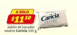 Soriana Express Caricia jabón de tocador neutro oferta