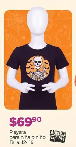 Chedraui Action Gear Playera para niña o niño oferta