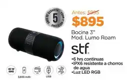 Chedraui stf Bocina 3" Mod. Lumo Roam oferta