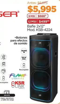 Chedraui Bafle 2x12 oferta