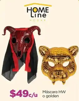 Chedraui Home Line Mascaras HW o golden oferta