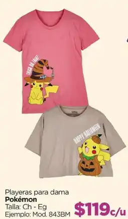 Chedraui Pokémon Playeras para dama oferta