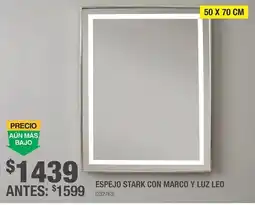 The Home Depot Espejo Stark Con Marco Y Luz Led oferta