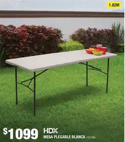 The Home Depot HDX MESA PLEGABLE BLANCA oferta