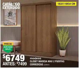 The Home Depot madesa closet madesa max 2 puertas corredizas oferta