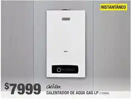 The Home Depot CaloRex calentador de agua gas lp oferta