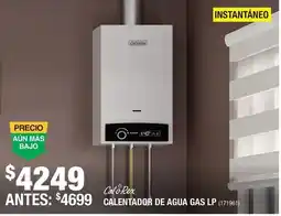 The Home Depot CaloRex calentador de agua gas lp oferta