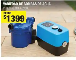 The Home Depot variedad de bombas de agua oferta