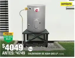 The Home Depot Rheem calentador de agua gas lp oferta